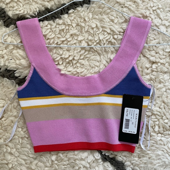 Marciano striped crop top - brand new with tags! - Picture 3 of 5